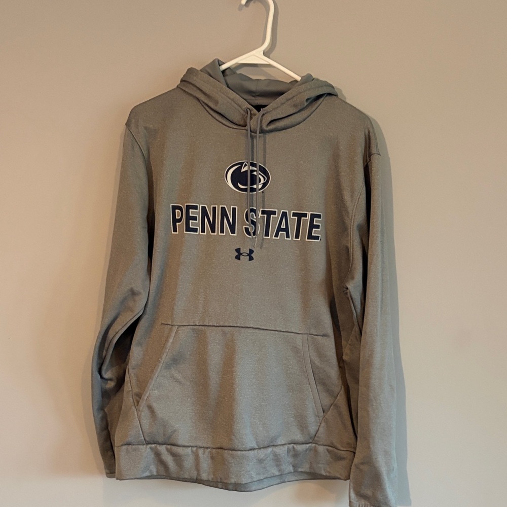Under Armour Large Heather Gray Penn State Hoodie